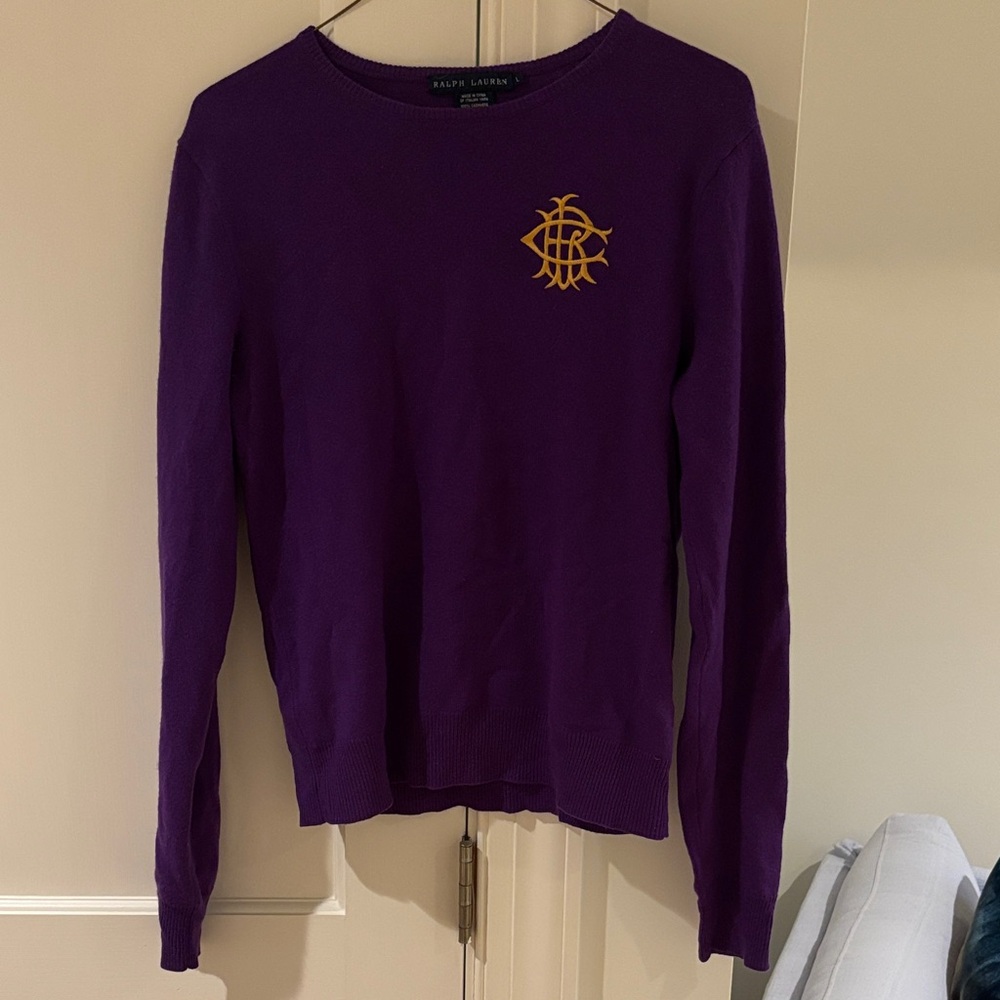 Ralph Lauren Royal Purple Cashmere Sweater